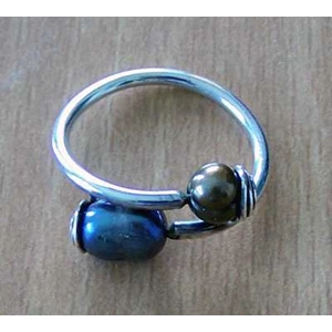 pearl silver ring / cincin perak dengan mutiara