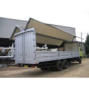 wing box truck dan wing box trailer - side loading truck and trailer diamond