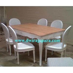 jepara furniture mebel dining room set style by cv.dwira jepara furniture indonesia.