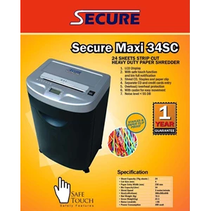 penghancur kertas secure maxi 34-sc