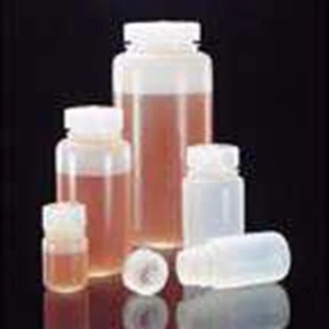 nalgene* translucent wide-mouth economy bottles; natural hdpe, natural pp screw closure no. cat. 2189-0016
