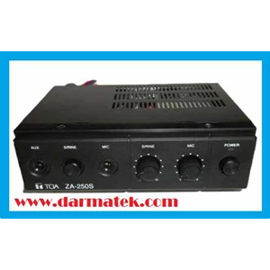 toa car amplifier za-250s w/ sirine 1 suara + mic ( 25 watt )