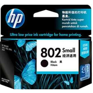cartridge tinta printer hp 802 black