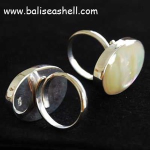 silver ring jewelry art indonesia / cincin kerang perak turbo perhiasan dari indonesia