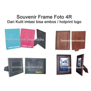 souvenir frame foto kulit