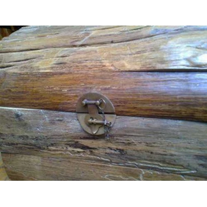 peti harta karun kayu / teak wood treasure chest-2