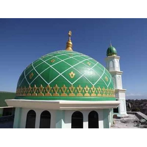 kubah dan menara masjid smk al ma arif 1 wates-5