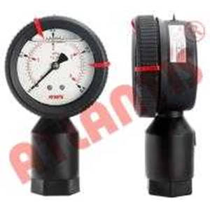 pp all-in-one housing diaphragm pressure gauge