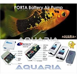 air pump ac/ dc baterai resun porta series-4