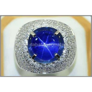 elegant royal blue safir star srilanka. no heat - sps 190-1