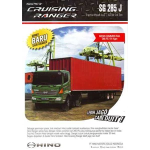 hino sg 285 j ( 4x2), truck trailer common rail baru dari hino