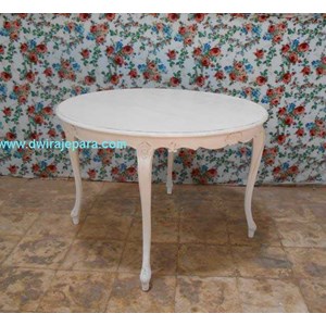 jepara furniture mebel table dw-dt04 white style by cv.dwira jepara furniture indonesia.