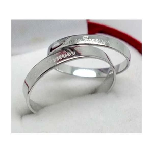 cincin couple perak asli ced0114