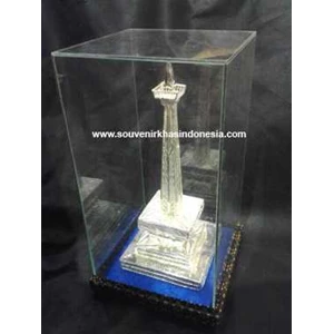 souvenir unik miniatur monas ( monumen nasional) 25 / silver-mix national monument miniature 25 indonesia souvenir – lg13