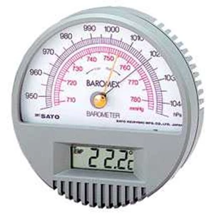 sato barometer with digital thermometer