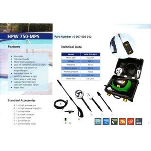 multipro high pressure type hpw 750-mps