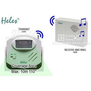heles d025 - alarm sensor gerak & bel pintu