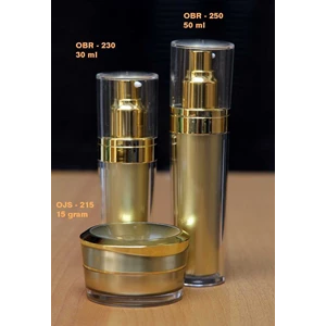 paket pot kosmetik akrilik ojs -215, botol kosmetik akrilik obr - 230 & 250