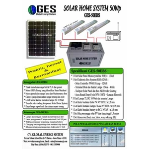 paket solar home system plr 50 wp - 12 volt