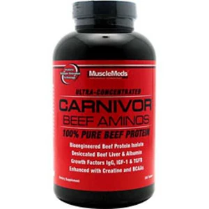 amino carnivor beef aminos 300 tabs musclemeds