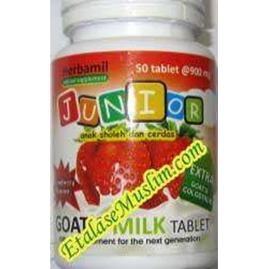herbamil junior goat s milk tablet rasa strawberry