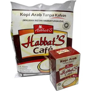 instan habbat’ s cafe > > kopi arab tanpa kafein ( habbatusauda rasa kopi creamer) minuman kopi instan herbal dan sehat
