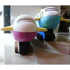 pesawat terbang biru putih mainan kuda kudaan yang aman, lucu, kuat