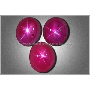 elegant sharp star burmese rubies lot - brs 080