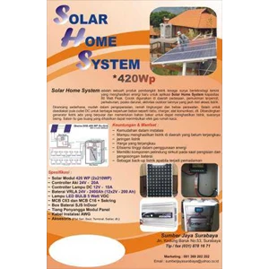 paket solar home system terpusat 400 wp untuk rumah modern