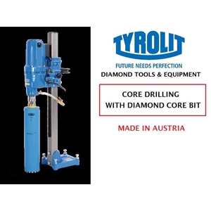 mesin / alat coring / drilling w/ diamond core bit ( merek tyrolit ) - alat pelubang beton / lantai / dinding