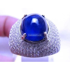 cincin permata blue safir ( code: sf560)