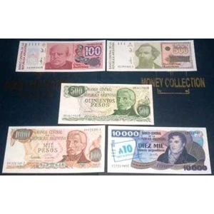 5 jenis uang argentina # unc