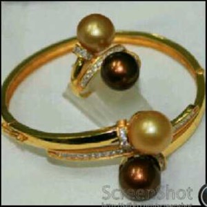 gelang - cincin emas mutiara ( ce 05 )