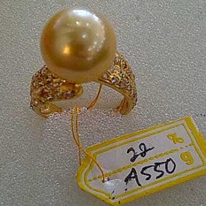 cincin emas mutiara ( ce 06 )