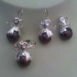 set perhiasan perak kumbang( sp 02 )