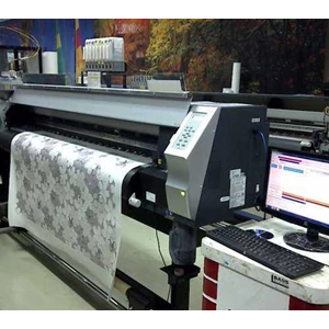 cetak kain / print kain digital di kanvas, polyester, satin, spandex