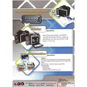fargo hdp 5000 printer personalisasi reguler e-ktp