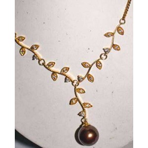 kalung emas mutiara ( kem 03 )