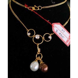 kalung emas mutiara ( kem 07 )