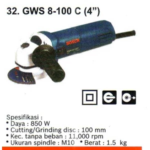 gurinda tangan gws 8-100 c ( 4 ) bosch power tools