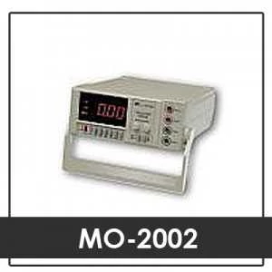 milliohm meters lutron mo2002 milliohm meter model : mo-2002 ( ac 110v) model : mo-2002 ( ac 220v/ ac 230v) * 20 m / 200 m / 2 / 20 / 200 / 2 k / 20 k * hi / lo warning setup. * large red led display, 20.4 mm digit height. * 4 terminal input, high accurac
