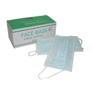 masker hijau face mask 3 ply - masker debu