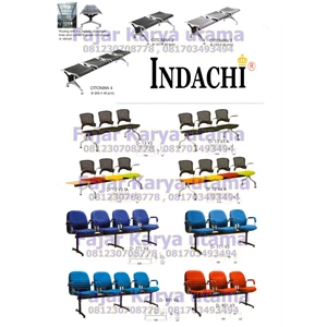 indachi kursi tunggu dengan dudukan spon / busa