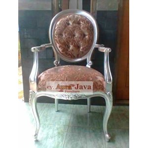 chair cameo arm dining chair kursi yo2-k8 fren style furniture auara java furniture
