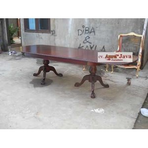 classic oval colonial mahogany pu furnishing furniture cstb-dajf aura java furniture