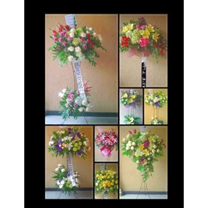 board lower ( bunga papan), standing flower, condolence ( bunga ucapan turut berduka cita), fresh flower, handbouquet, table flower, event decoration-3