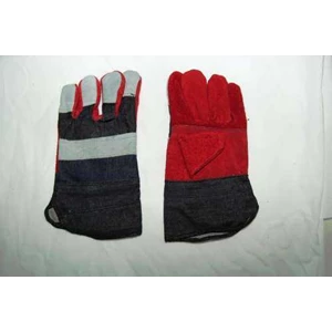 sarung tangan kulit standar / sarung tangan kombinasi / gloves-2