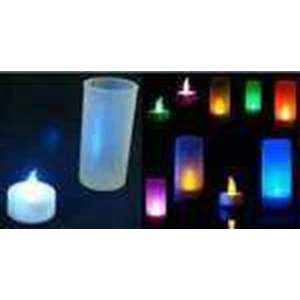 lilin elektrik slim polos 7 warna
