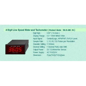 4 didgit line speed meter & tachometer ( product mode : talr-400 -16 )