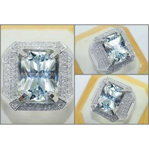 sprkling eye clean white diamond colour sapphire crystal - spc 191-2